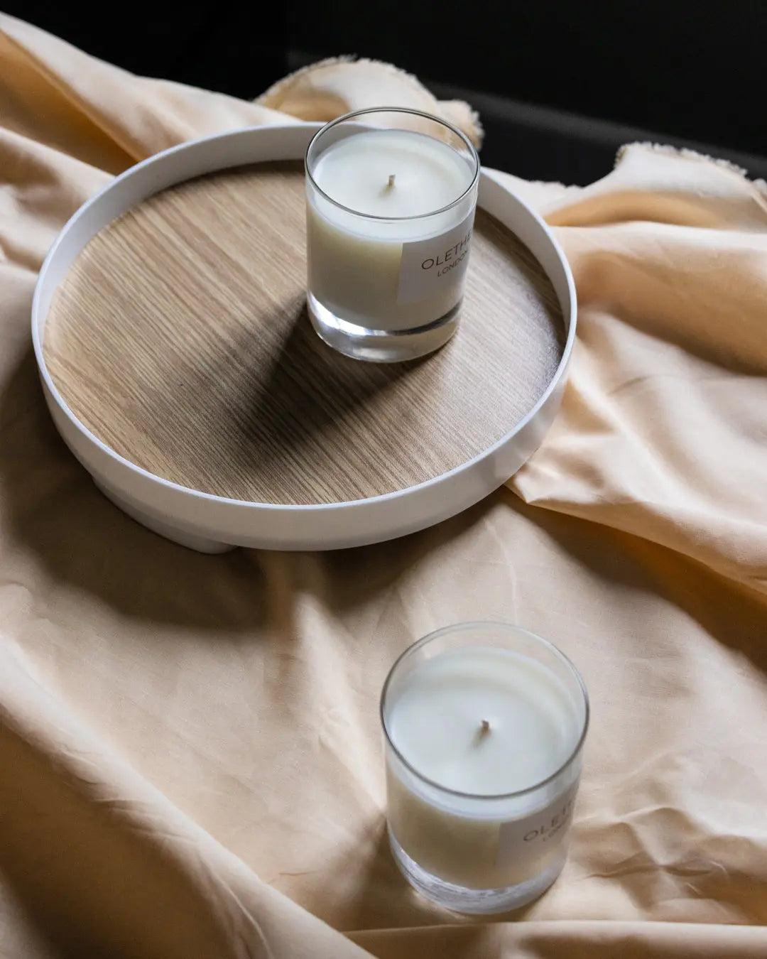 Pure Elegance - Olethea London - two soy wax candles